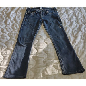 True Religion Jeans Women's Size 29 x 30 Hi Rise Straight Leg Medium Wash Blue
